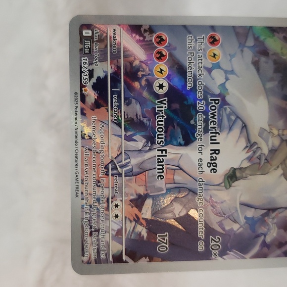 Pokemon Basic N's Reshiram, 167/159 - Picture 4 of 8